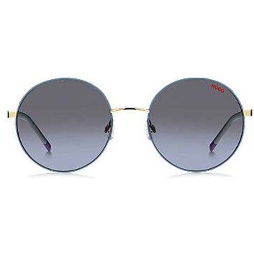 Lunettes de soleil en métal avec branches en acier inoxydable - HUGO - Modalova