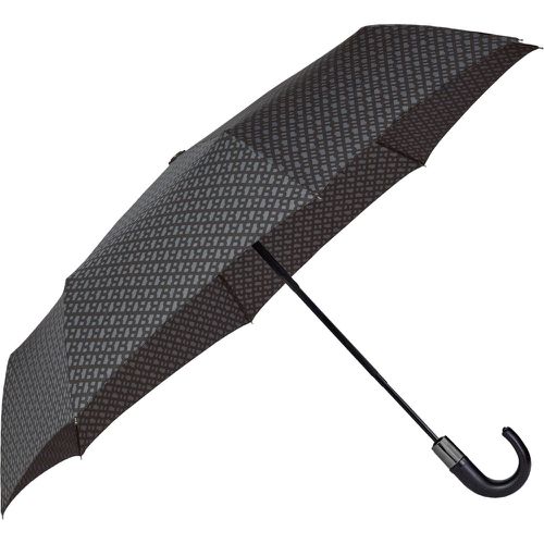 Parapluie gris foncé à motif monogramme avec bandoulière logotée - Boss - Modalova