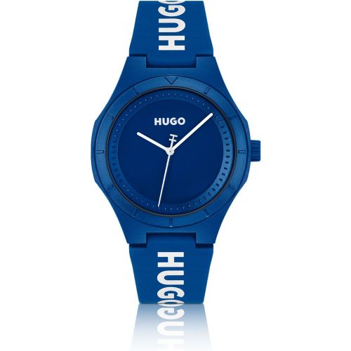 Montre avec bracelet en silicone logoté - HUGO - Modalova