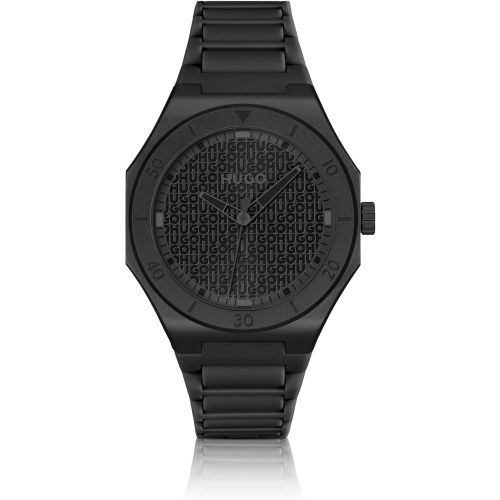 Montre en aluminium avec cadran à logo texturé - HUGO - Modalova