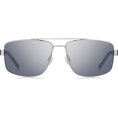 Lunettes de soleil en métal à double pont avec des détails bleus - HUGO - Modalova