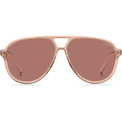 Lunettes de soleil à double pont en acétate - HUGO - Modalova