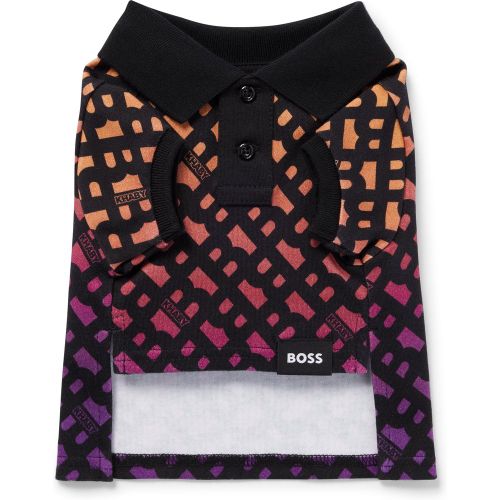 Polo pour chien en coton interlock avec monogrammes - Boss - Modalova