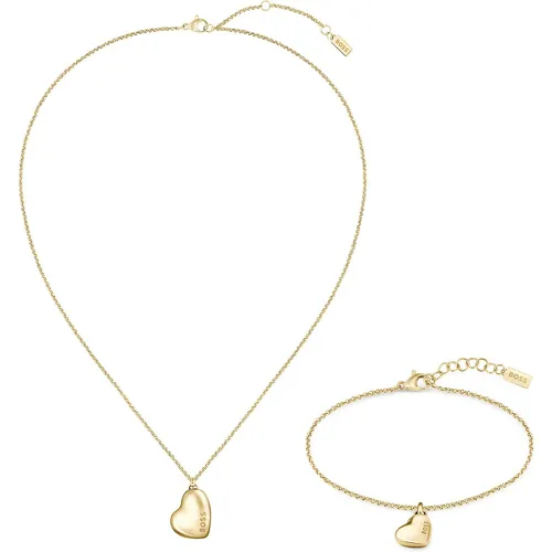 Coffret cadeau avec collier et bracelet à pendentif cœur - Boss - Modalova