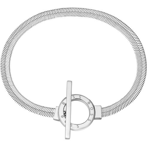 Bracelet en acier inoxydable avec anneau à logo gravé - Boss - Modalova