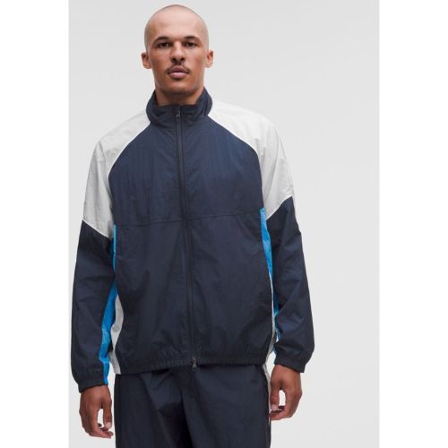 “ Veste de survÃªtement oversize en nylons â€“ Blue/Blanc â€“ Taille 2XL - lululemon - Modalova