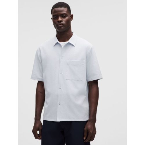 “ Chemise Airing Easy Ã  col ouvert TexturÃ©es â€“ Bleu â€“ Taille XL - lululemon - Modalova