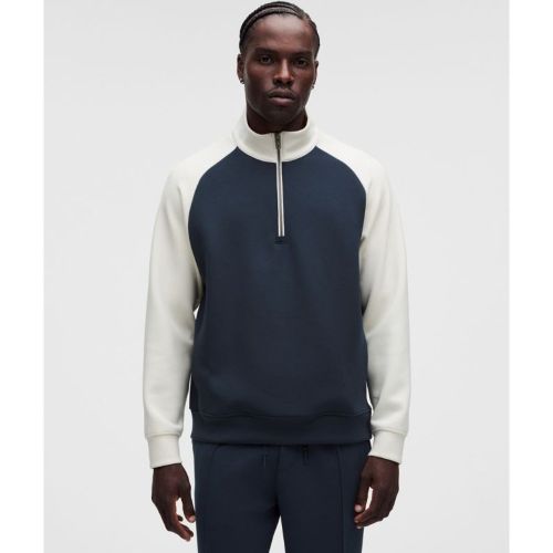 “ Haut demi-zippÃ© en Smooth Spacer Colourblocks â€“ Bleu â€“ Taille M - lululemon - Modalova