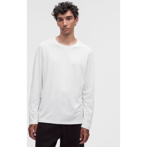 “ T-Shirt manches longues coupe classiques â€“ mÃ©lange de coton â€“ Blanc â€“ Taille XL - lululemon - Modalova