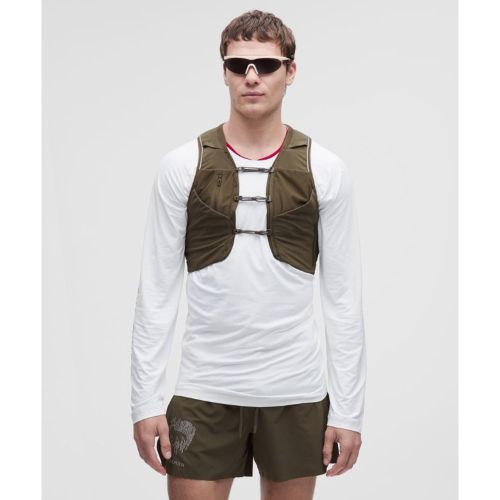 “ Veste de trail running Fast and Free x Geoff McFetridge â€“ Brun/Vert â€“ Taille XL/2XL - lululemon - Modalova