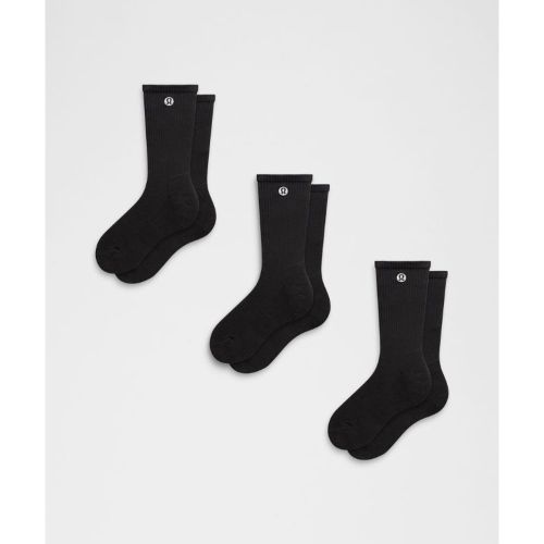“ Chaussettes Daily Essential unisexes Lot de 3 â€“ Taille M â€“ Taille M - lululemon - Modalova