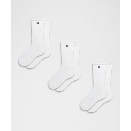 “ Chaussettes Daily Essential unisexe Lot de 3 â€“ Taille M â€“ Taille M - lululemon - Modalova