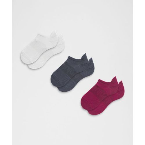 “ Chaussettes Power Stride unisexes Ã  languette Lot de 3 â€“ Blanc â€“ Taille L - lululemon - Modalova