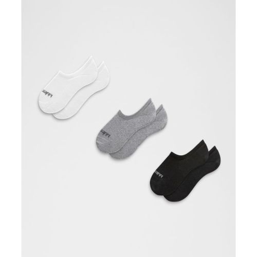 “ Chaussettes invisibles Daily Essential unisexe Lot de 3 â€“ Blanc/Light Gris/Noir â€“ Taille XL - lululemon - Modalova