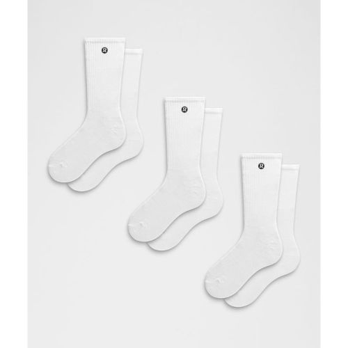 “ Chaussettes Daily Essential unisexe Lot de 3 â€“ Taille M â€“ Taille M - lululemon - Modalova