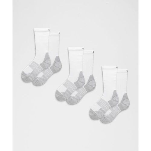 “ Chaussettes unisexes Power Stride avec amorti 3 paires â€“ Taille M - lululemon - Modalova