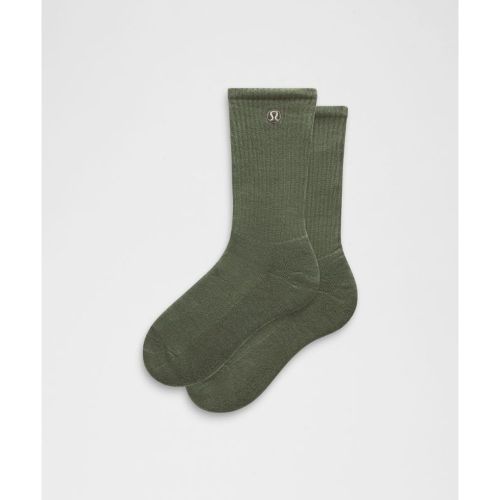 “ Chaussettes Daily Essential unisexe â€“ Vert â€“ Taille L - lululemon - Modalova