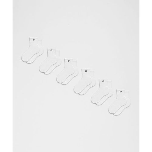 “ Chaussettes hautes Daily Essential unisexe Lot de 6 â€“ Taille M â€“ Taille M - lululemon - Modalova