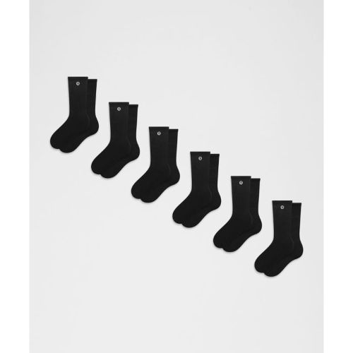 “ Chaussettes Daily Essential unisexe 6 paires â€“ Taille M â€“ Taille M - lululemon - Modalova