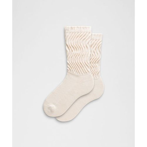 “ Chaussettes unisexes Ã  effet plissÃ© â€“ Blanc â€“ Taille XL - lululemon - Modalova