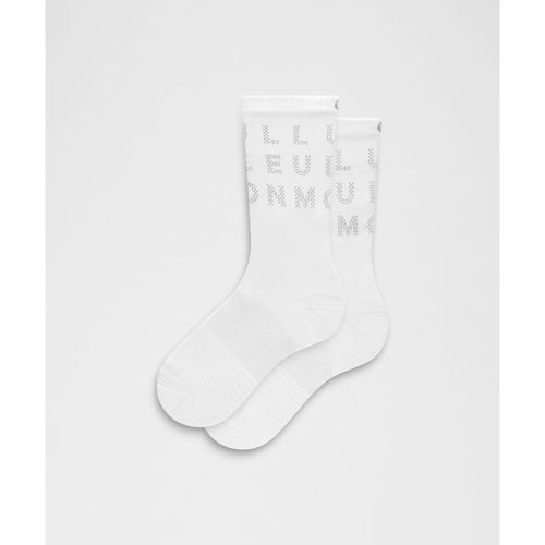 “ Chaussettes montantes unisexes Power Stride RÃ©flÃ©chissantes â€“ Blanc â€“ Taille XL - lululemon - Modalova