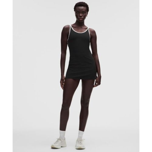 “ Robe de tennis Ã  dÃ©coupe et encolure dÃ©gagÃ©es â€“ Noir/Blanc â€“ Taille XS - lululemon - Modalova