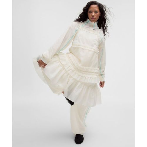 “ Robe GANNI x midi texturÃ©e Ã  volantss â€“ Taille S - lululemon - Modalova