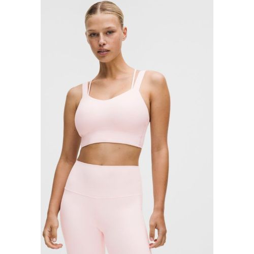 “ Soutien-gorge long Like a Cloud Maintien lÃ©ger, bonnets D et DDs â€“ Rose â€“ Taille 8 - lululemon - Modalova