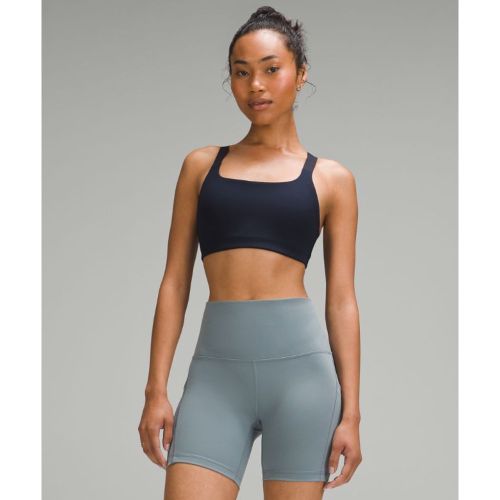 “ Soutien-gorge d'entraÃ®nement Ã  encolure carrÃ©e en Ultralu Maintien moyen, bonnets B/Cs â€“ Bleu â€“ Taille 10 - lululemon - Modalova