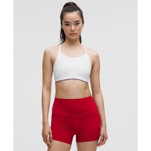 “ BrassiÃ¨re Flow Y maintien moyen Logo Bonnets B et Cs â€“ Taille 4 - lululemon - Modalova