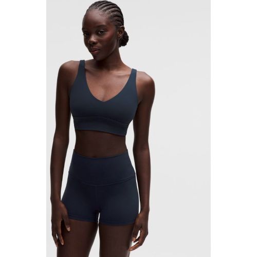 “ BrassiÃ¨re Focuser Ã  encolure en V Maintien lÃ©ger, bonnets A/Bs â€“ Bleu â€“ Taille 2XS - lululemon - Modalova