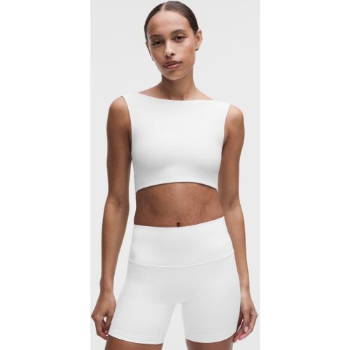 “ BrassiÃ¨re Bend This col bateau et dÃ©gagÃ© Maintien lÃ©ger, bonnets A-Cs â€“ Blanc â€“ Taille S/M - lululemon - Modalova