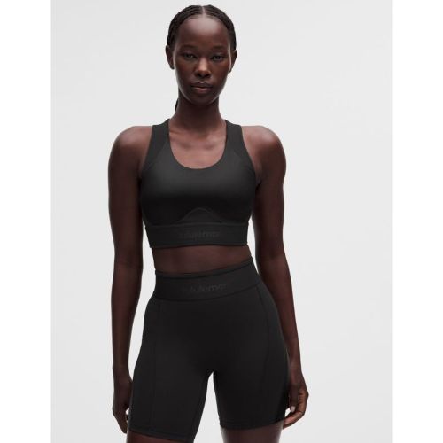 “ BrassiÃ¨re dos nageur Ã  effet brillant License to Train Maintien moyen, bonnets B/Cs â€“ Noir â€“ Taille 2XS - lululemon - Modalova