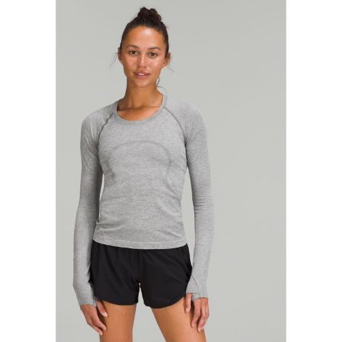 “ Haut manches longues Swiftly Tech 2.0 Longueur tailles â€“ Blanc â€“ Taille 10 - lululemon - Modalova