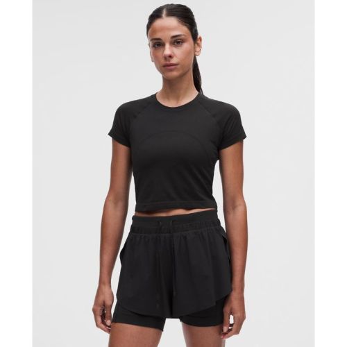 “ T-Shirt court Swiftly Tech 2.0s â€“ Noir â€“ Taille 20 - lululemon - Modalova