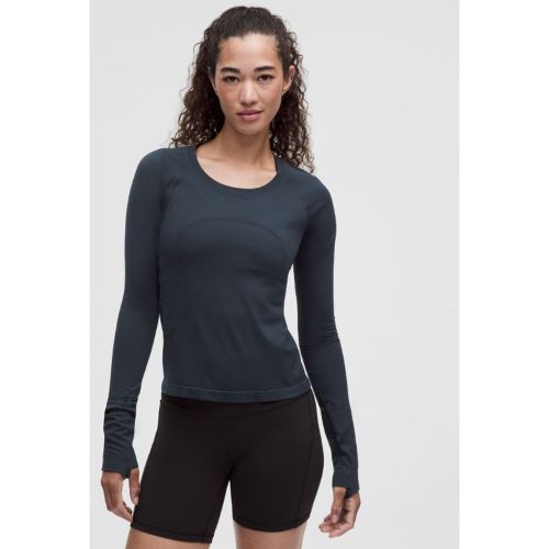 “ Haut manches longues Swiftly Tech 2.0 Longueur tailles â€“ Bleu - lululemon - Modalova