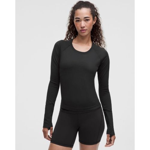 “ Haut manches longues Swiftly Tech 2.0 Longueur tailles â€“ Noir â€“ Taille 10 - lululemon - Modalova