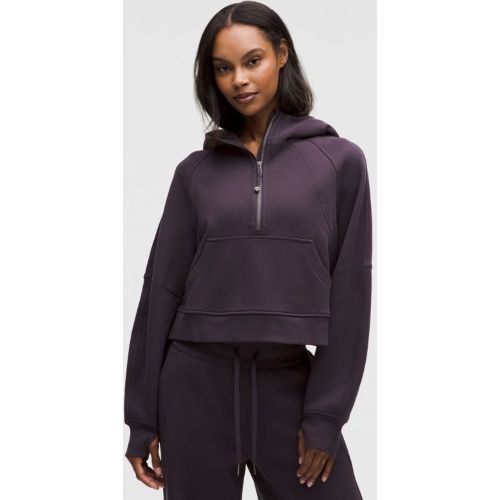 “ Sweat Ã  capuche Scuba Oversized demi-zippÃ©s â€“ Violet/Violet â€“ Taille XL/2XL - lululemon - Modalova