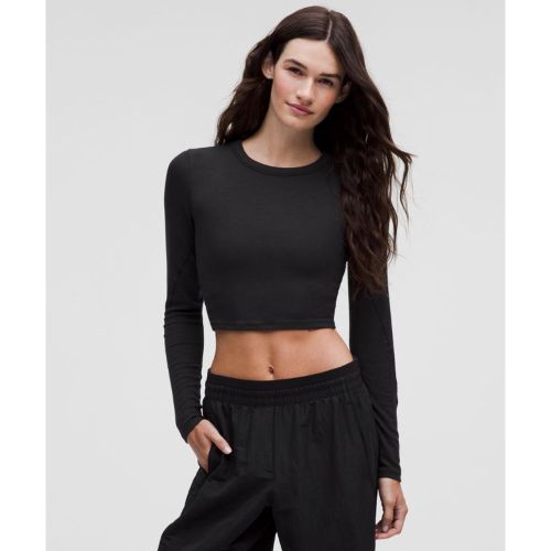 “ Haut court Ã  manches longues Hold Tight Ã  ourlet droits â€“ Taille 14 - lululemon - Modalova