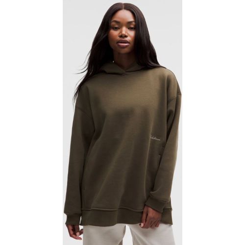 “ Sweat Ã  capuche Big Cozy ultra oversize Logos â€“ Brun/Vert â€“ Taille XS - lululemon - Modalova