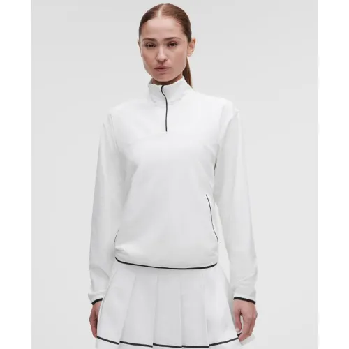 “ Sweat demi-zippÃ© lÃ©ger avec protection UVs â€“ Blanc/Noir â€“ Taille M - lululemon - Modalova