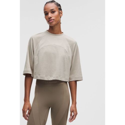 “ T-Shirt dÃ©contractÃ©s â€“ mÃ©lange de coton â€“ Gris â€“ Taille 3XS - lululemon - Modalova