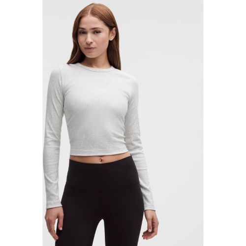 “ Petit haut Ã  manches longuess â€“ Light Gris â€“ Taille L - lululemon - Modalova