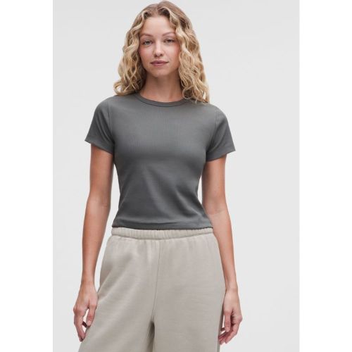 “ Petit t-shirt cÃ´telÃ©s â€“ Gris â€“ Taille XL - lululemon - Modalova