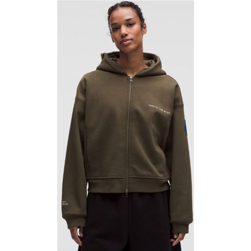 “ Sweat Ã  capuche zippÃ© Big Cozy x Geoff McFetridges â€“ Brun/Vert â€“ Taille M - lululemon - Modalova