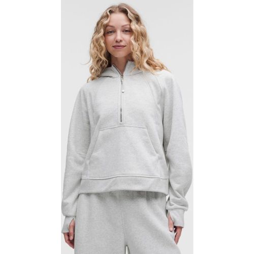 “ Sweat Ã  capuche Scuba Evolve demi-zippÃ©s â€“ Light Gris â€“ Taille 2XS - lululemon - Modalova