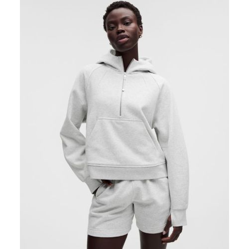 “ Sweat Ã  capuche Scuba Evolve demi-zippÃ©s â€“ Light Gris â€“ Taille M - lululemon - Modalova