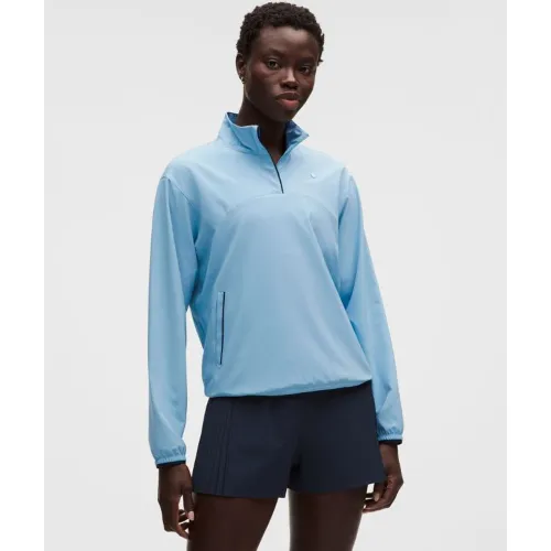 “ Sweat demi-zippÃ© lÃ©ger avec protection UVs â€“ Bleu â€“ Taille S - lululemon - Modalova