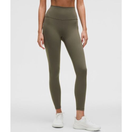 “ Legging Wunder Train taille haute avec pochess â€“ 64 cm â€“ Vert â€“ Taille 2 - lululemon - Modalova
