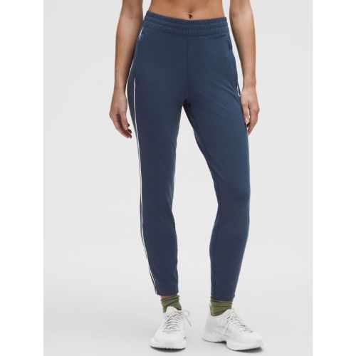 “ Pantalon d'entraÃ®nement taille haute coupe slim en Everluxs â€“ Blue/Blanc â€“ Taille XS - lululemon - Modalova